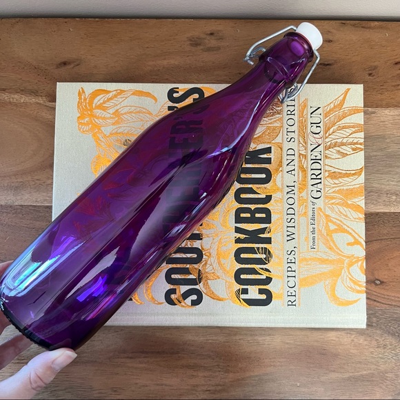 Purple Decorative Glass Jar Bottle - Picture 2 of 7